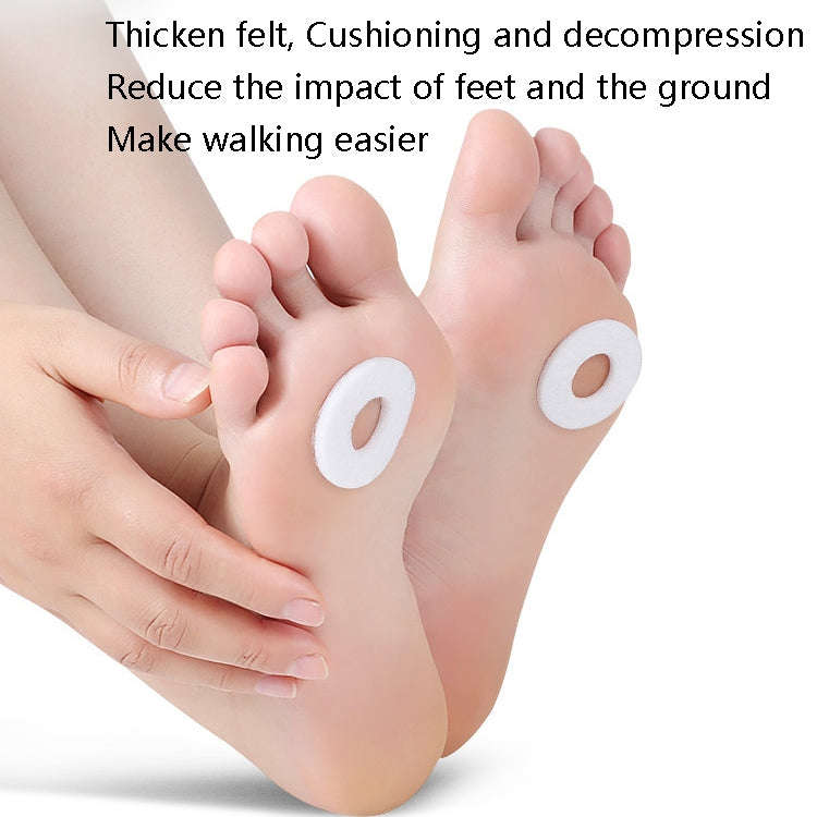 Felt Chicken Eye Stick Foot Pain and Anti-wear Patch(Circular)