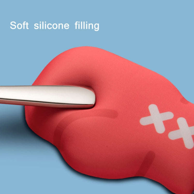 Boxing Gloves Office Silicone Keyboard Mouse Pad(Hand Rest)