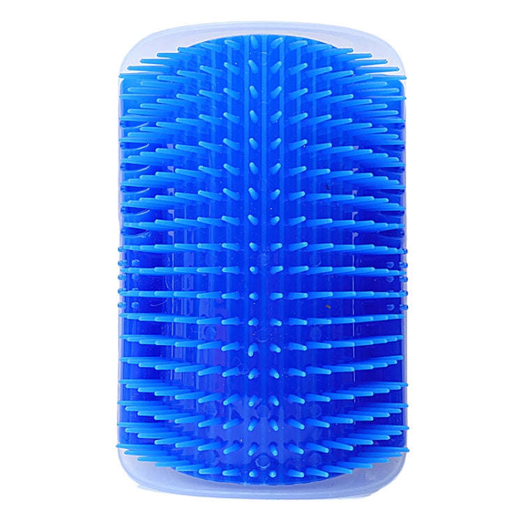 Pet Cat Corner Rub Hair Massage Brush(Blue)