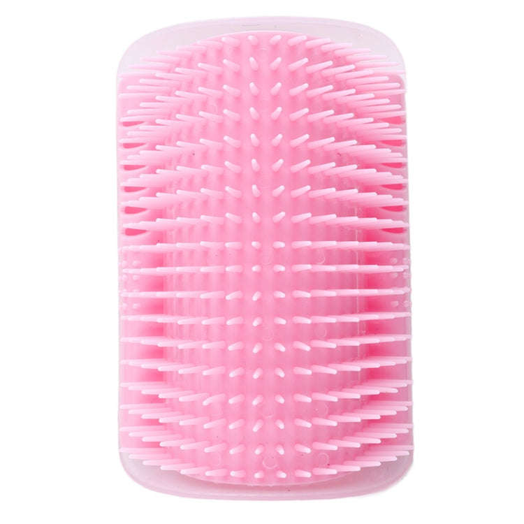 Pet Cat Corner Rub Hair Massage Brush(Pink)