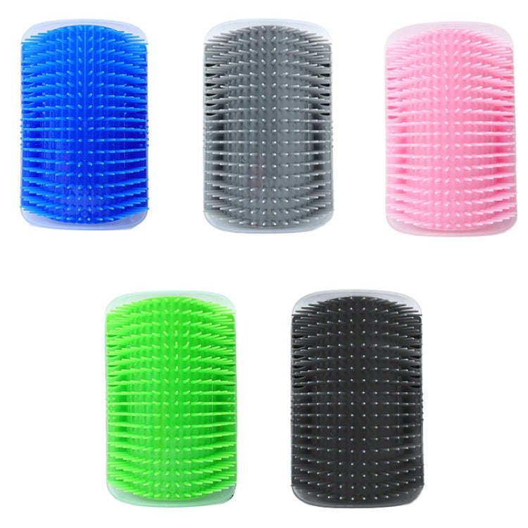 Pet Cat Corner Rub Hair Massage Brush(Grey)