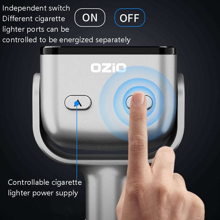 Ozio Car Charger Cigarette Lighter With USB Plug Car Charger, Model: Y34Q 5.3A Black