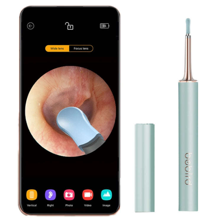 Bebird T15 Smart Visible Luminous Ear Pick Set(Sky Lake Green)