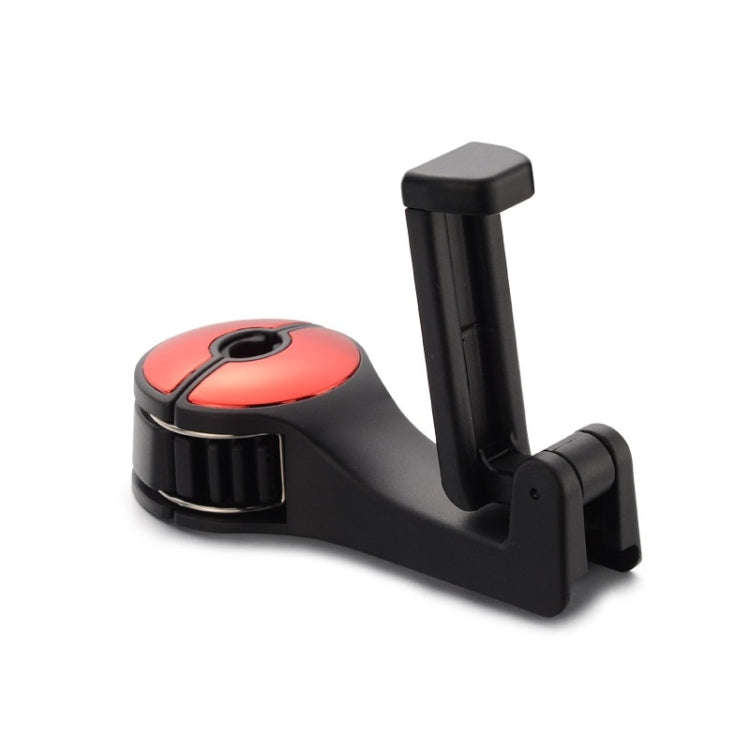 Car Multifunctional Rear Headrest Mobile Phone Hook(Second Generation Red)