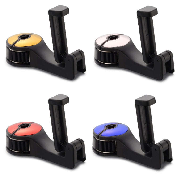 Car Multifunctional Rear Headrest Mobile Phone Hook(Second Generation Red)