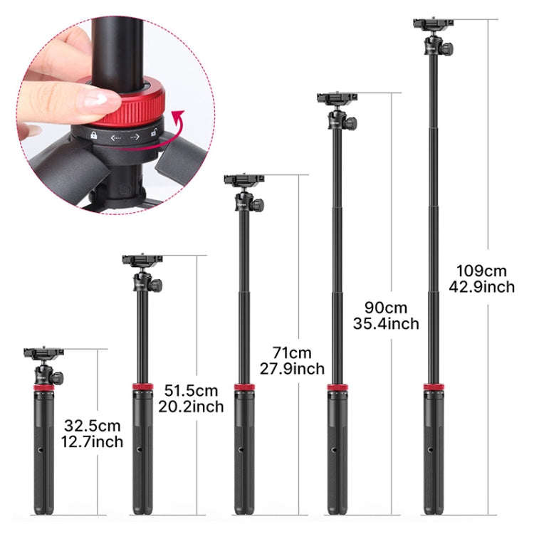 Ulanzi MT-44 42 inch Tripod With Phone Mount Holder(White)