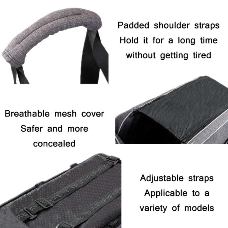 Car Central Control Seat Pet Portable Bed Pad, Colour: Oval + Beige(42x20x22cm)