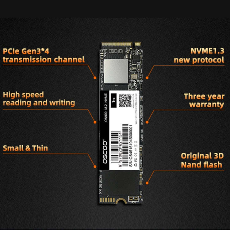 OSCOO ON900 PCIe NVME SSD Solid State Drive, Capacity: 512GB
