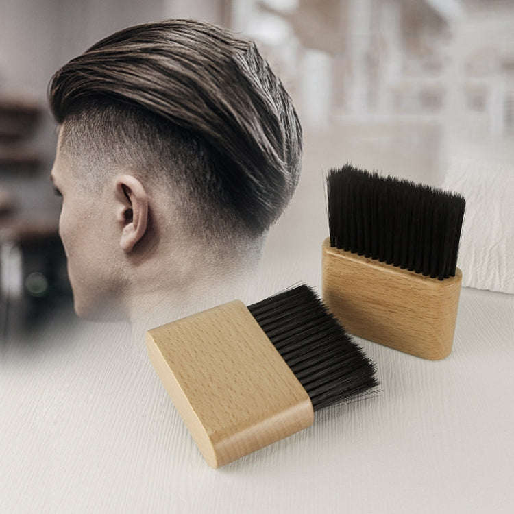 Flat Shredded Hair Brush Haircut And Neck Cleaning Brush(Wood Color)