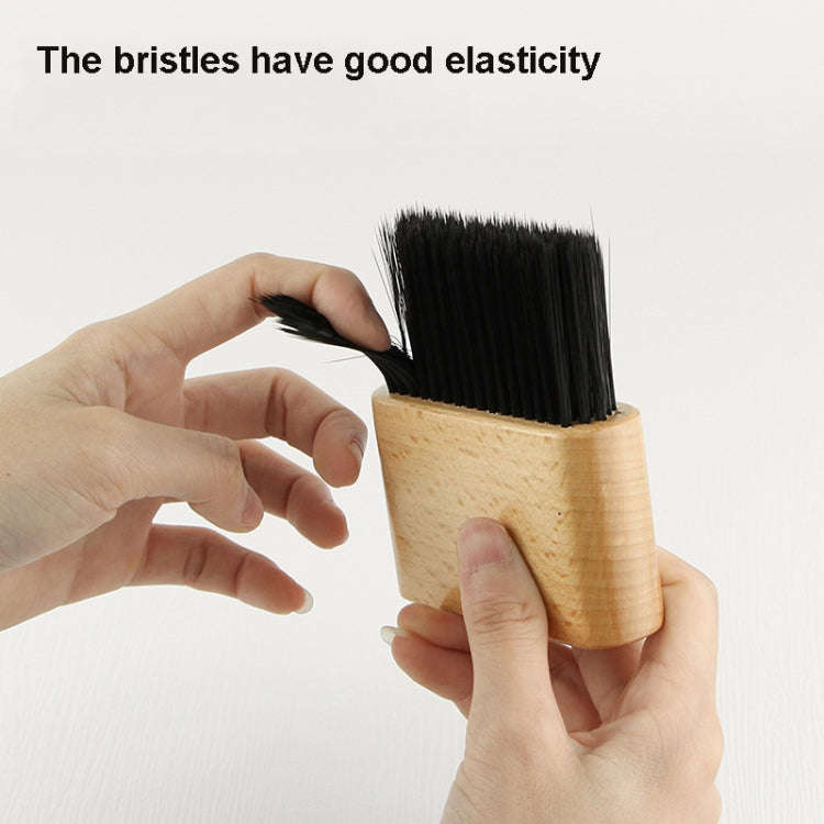 Flat Shredded Hair Brush Haircut And Neck Cleaning Brush(Wood Color)