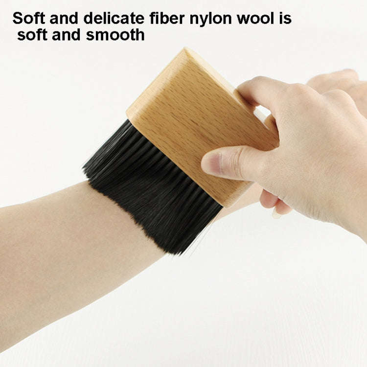 Flat Shredded Hair Brush Haircut And Neck Cleaning Brush(Wood Color)