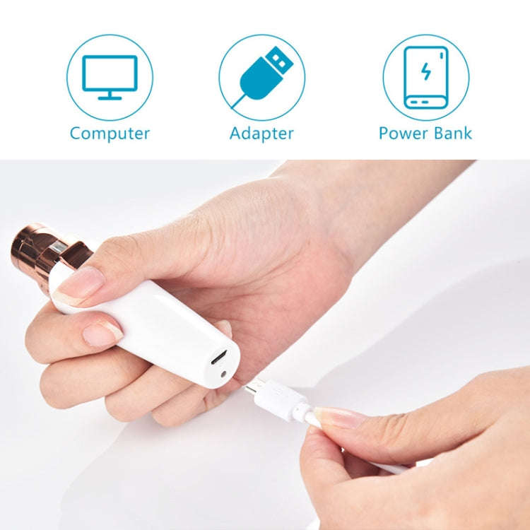 BZ-202 USB Electric Shaver Eyebrow Trimmer(White)