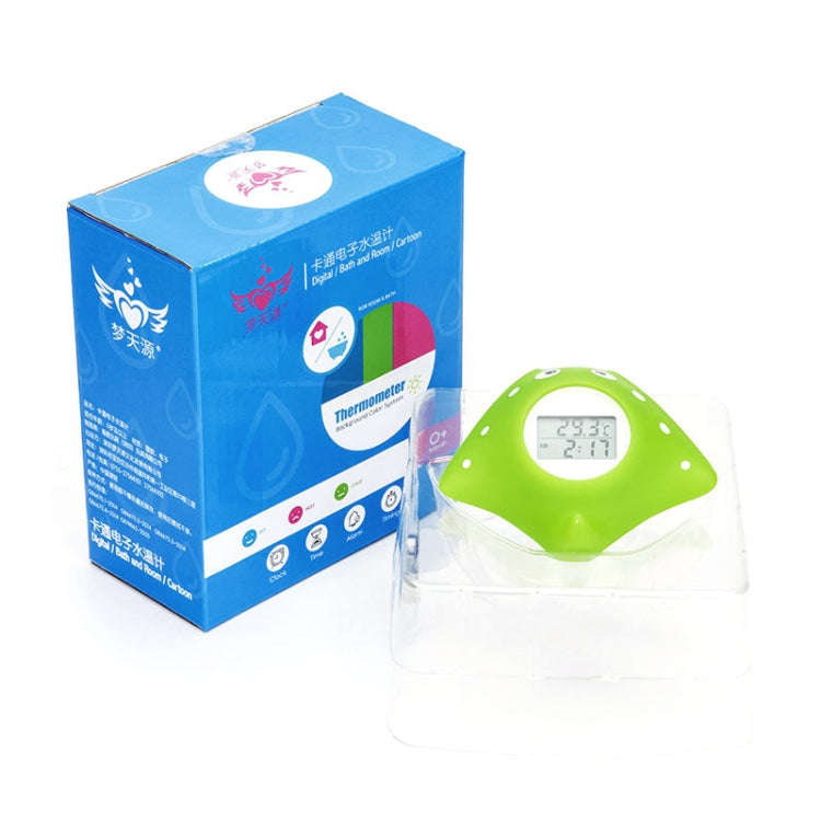 MTY-818 Cartoon Devil Fish Children Electronic Water Thermometer(Green)