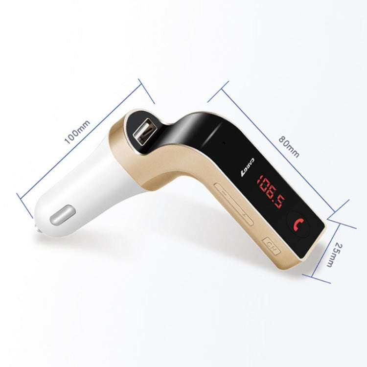 G7 Car Hands-Free Bluetooth FM Player MP3(Black)