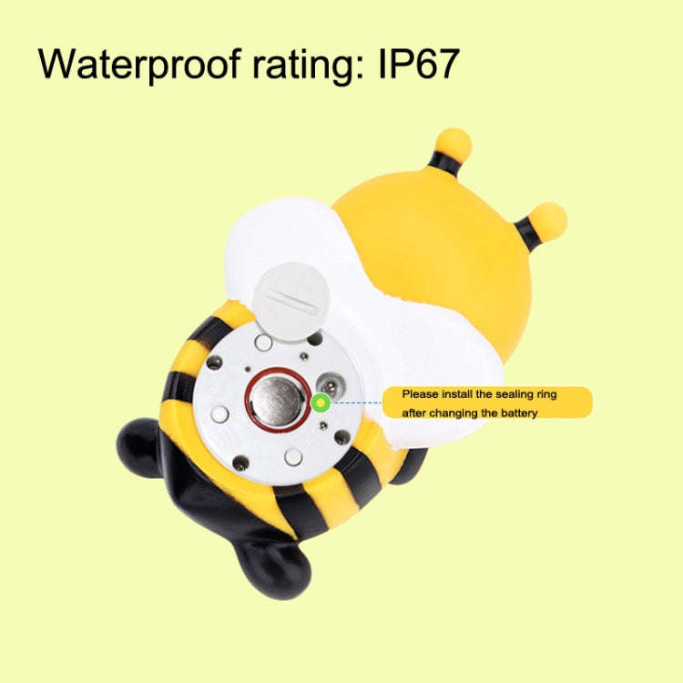 MTY-813 Cartoon Little Bee Children Electronic Water Thermometer(Yellow)