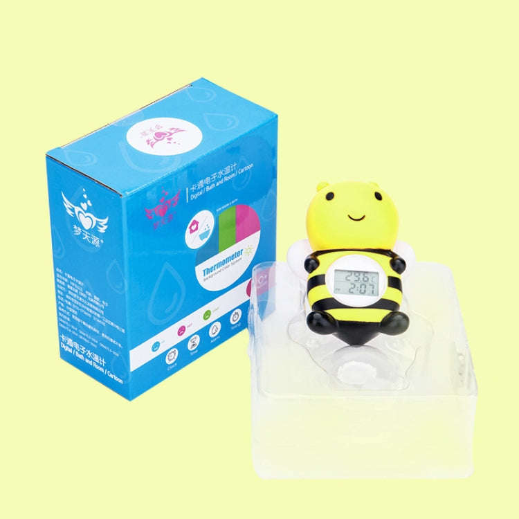 MTY-813 Cartoon Little Bee Children Electronic Water Thermometer(Yellow)