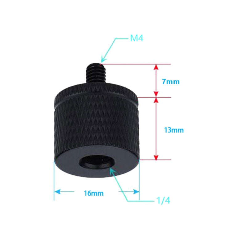 4 PCS Screw Adapter A18 1/4 Female to M4 Male Screw