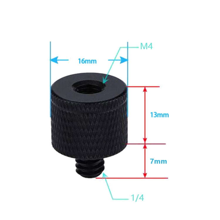 4 PCS Screw Adapter A29 M4 Female to 1/4 Male Screw