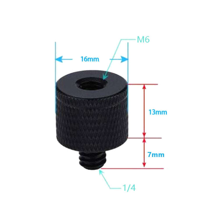4 PCS Screw Adapter A31 M6 Female to 1/4 Male Screw