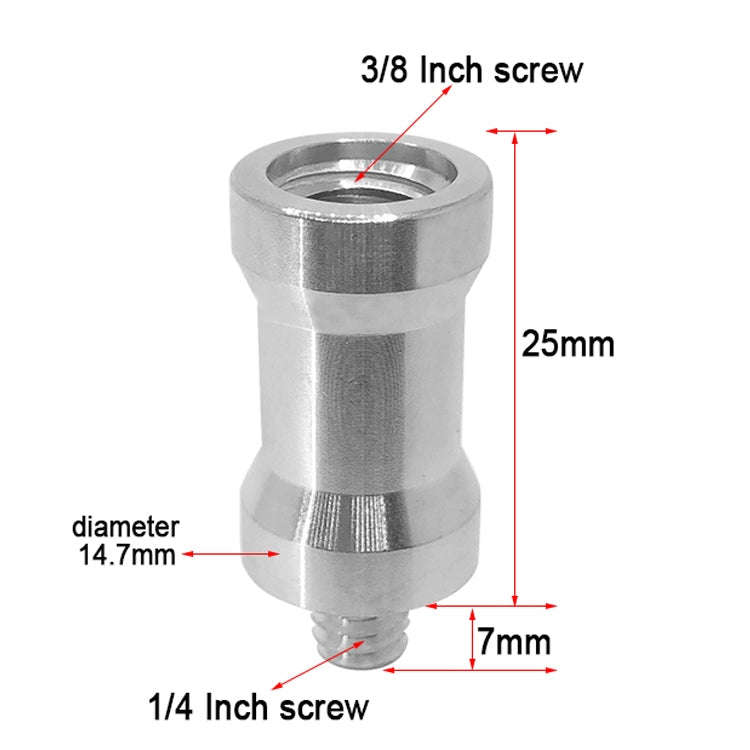10 PCS Screw Adapter 3/8 Female to 1/4 Male Screw