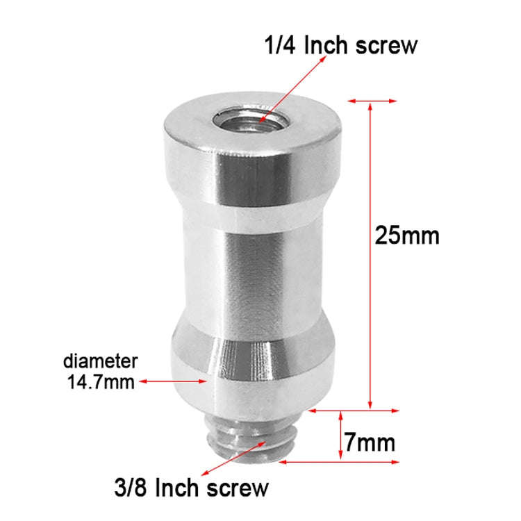 10 PCS Screw Adapter 1/4 Female to 3/8 Male Screw