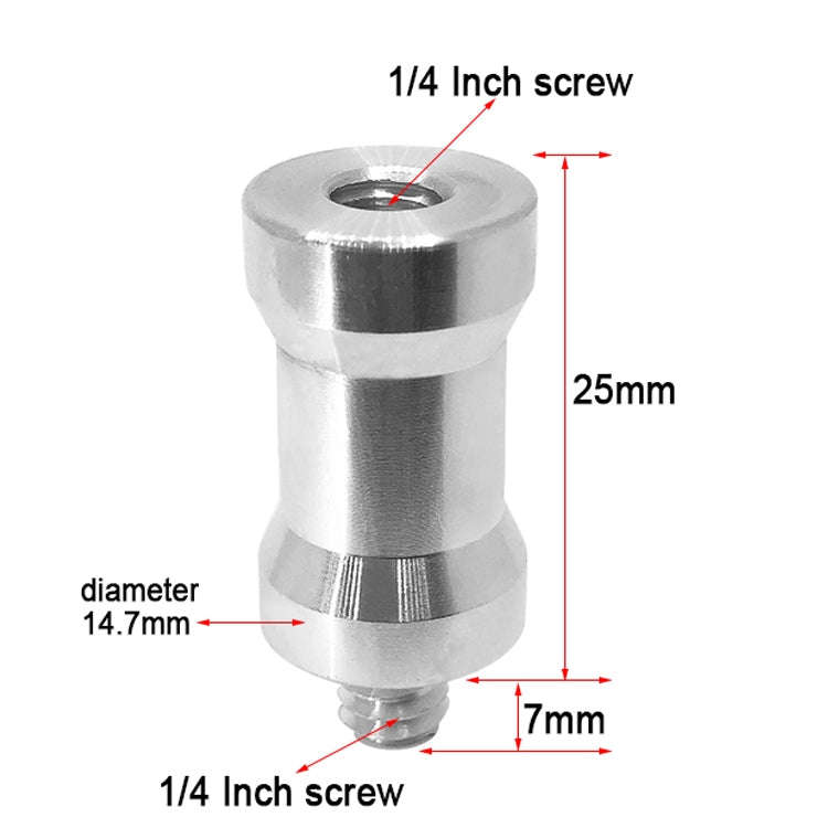 10 PCS Screw Adapter 1/4 Female to 1/4 Male Screw