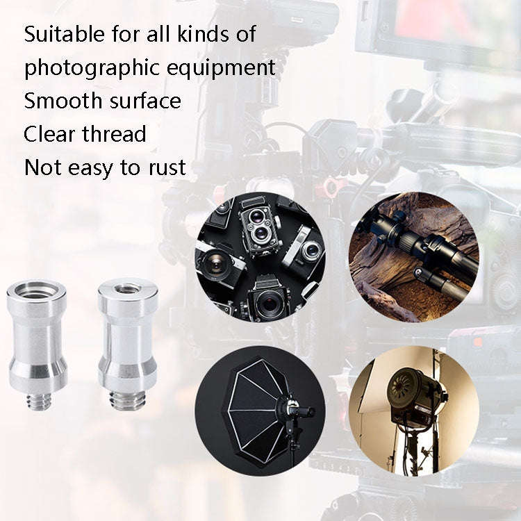10 PCS Screw Adapter 1/4 Male to 1/4 Male Screw