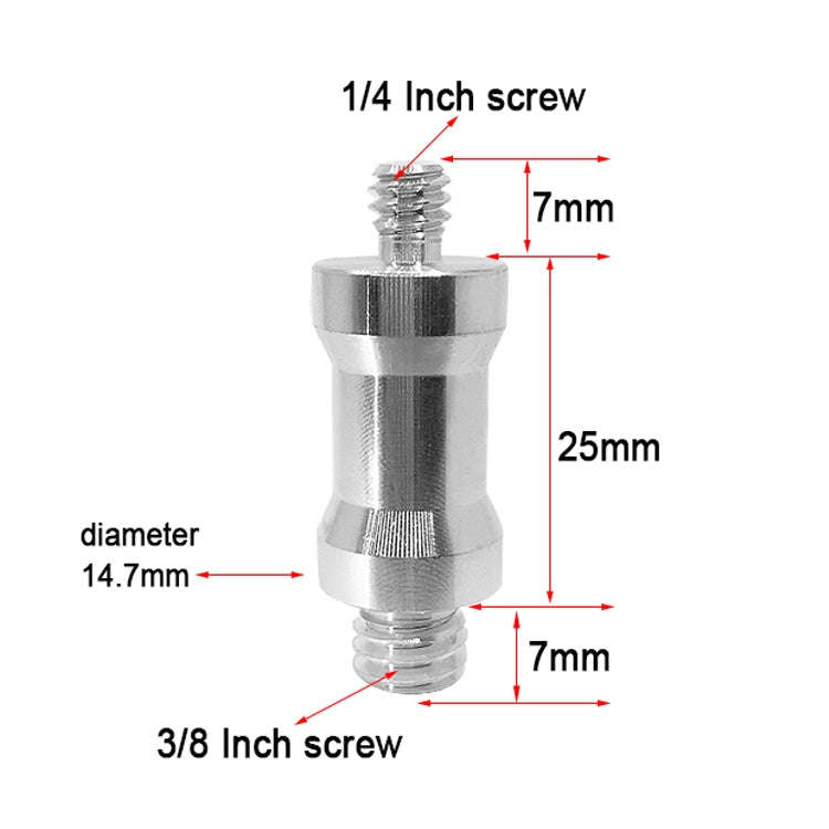 10 PCS Screw Adapter 1/4 Male to 3/8 Male Screw