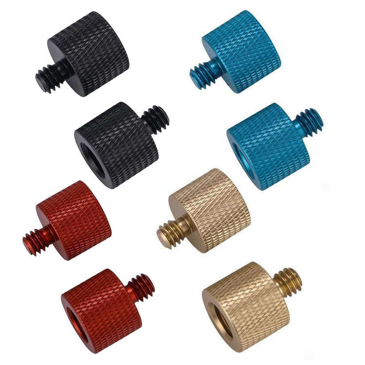 10 PCS Screw Adapter 3/8 Female to 1/4 Male  Screw(Blue)