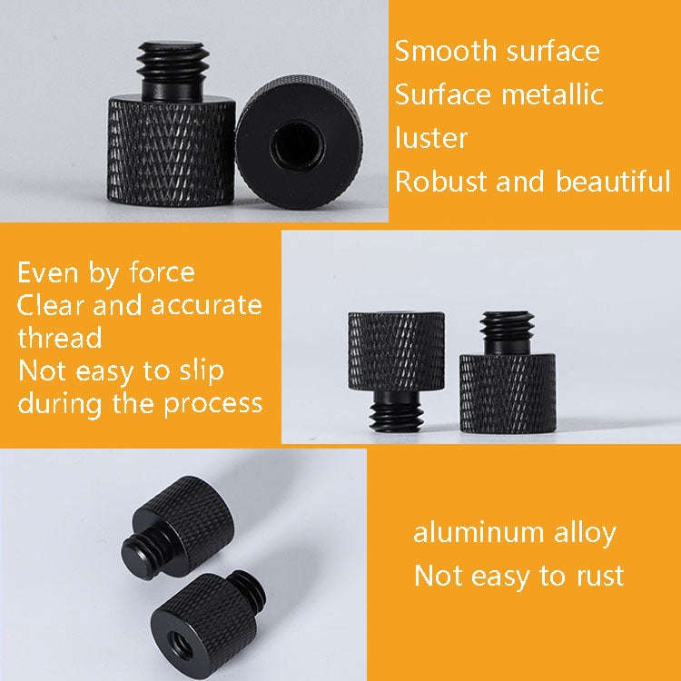10 PCS Screw Adapter 3/8 Female to 1/4 Male  Screw(Blue)