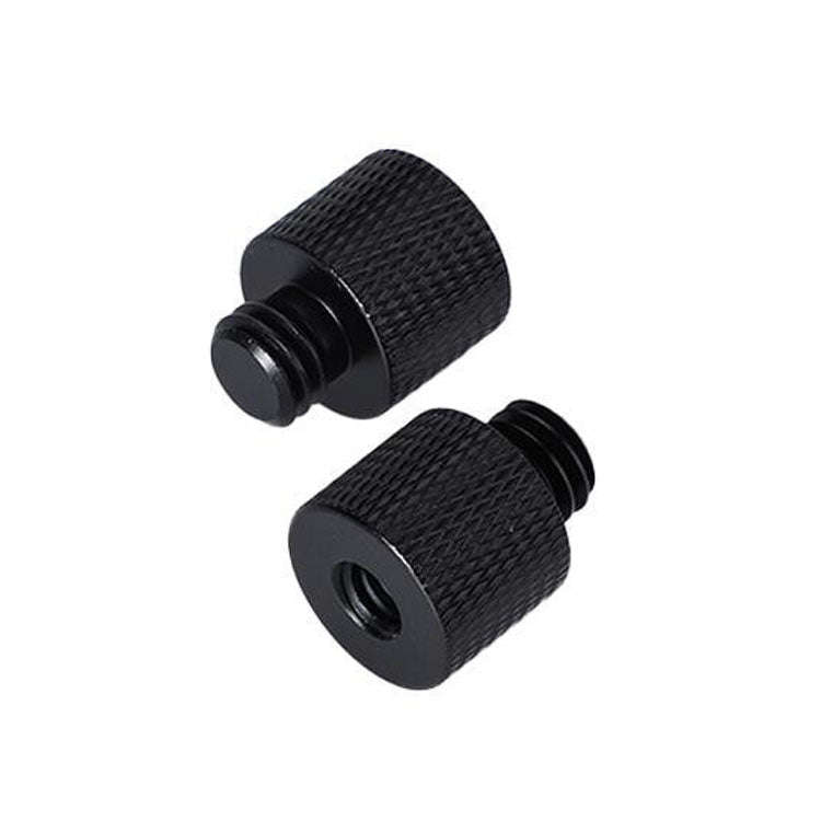 10 PCS Screw Adapter 1/4 Female to 3/8 Male Screw (Black)