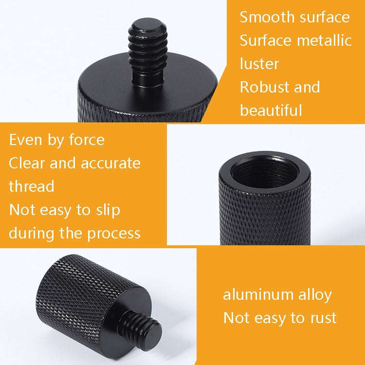 2 PCS Microphone Adapter Screw F10 5/8-27  Female to 3/8 Male Screw