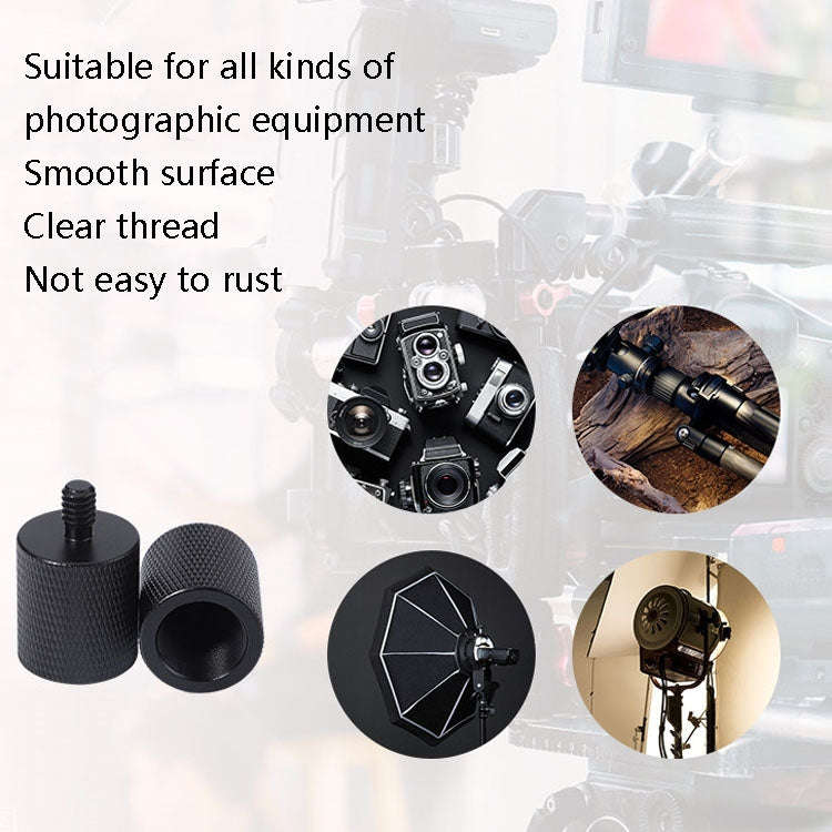 2 PCS Microphone Adapter Screw F10 5/8-27  Female to 3/8 Male Screw