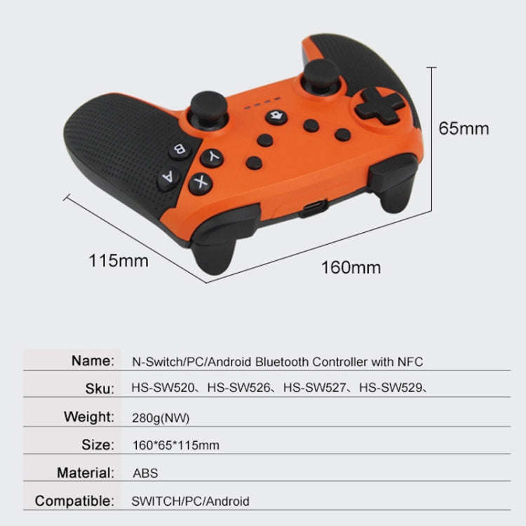 HS-SW520 3 In 1 Gamepad For Switch / PC / Android(Red)