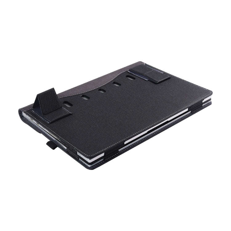 Multifunctional PU Leather Laptop Case With Stand Function, Color: 13.3 inch Black