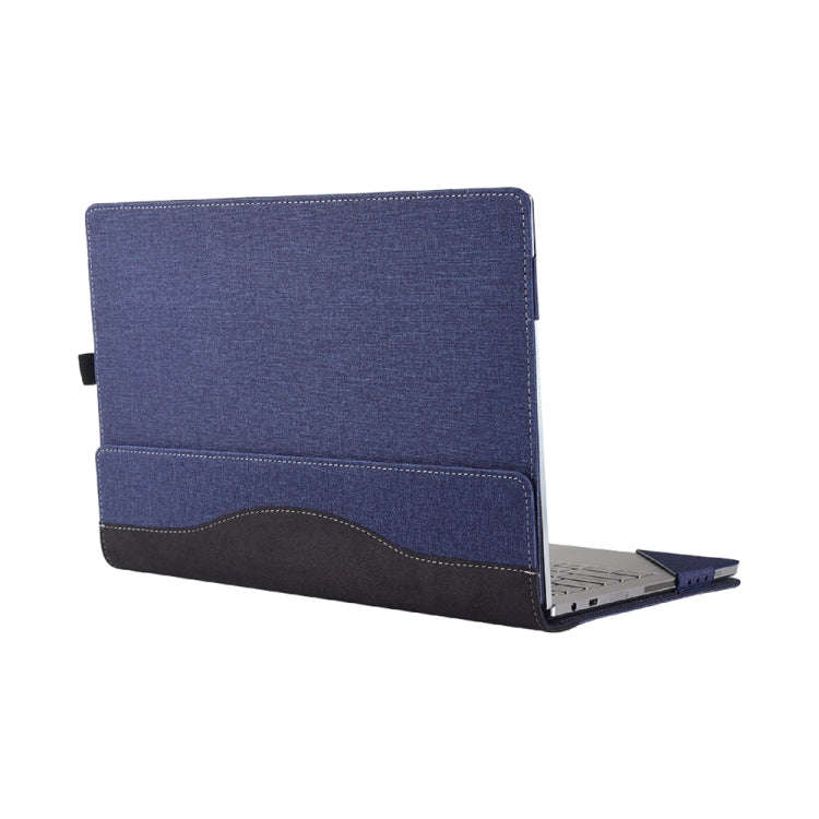 Multifunctional PU Leather Laptop Case With Stand Function, Color: 13.3 inch Blue