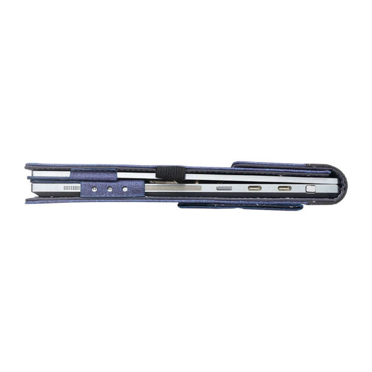 Multifunctional PU Leather Laptop Case With Stand Function, Color: 13.3 inch Blue