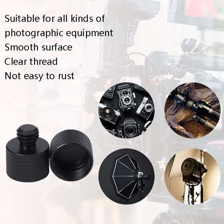 4 PCS 5/8 Female to 3/8 Male Adapter Screw(Silver)
