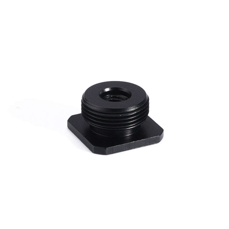 2 PCS Aluminum Hot Shoe Single Nut Screw 5/8 Male to 1/4 Female Adapter