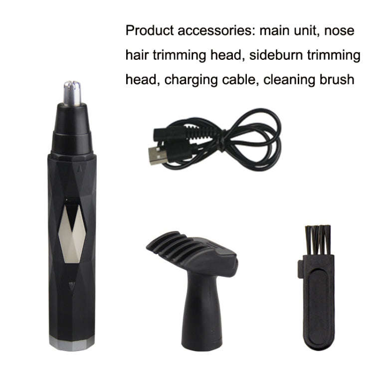 BD-9300 Multifunctional Electric Nose Hair Device Set(Black)