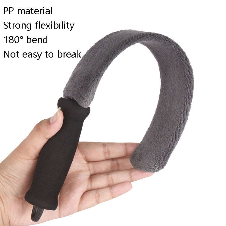 Car Air Outlet Cleaning Brush Interior Cleaning Tool, Style: Ruler Brush+Gray Red Brush