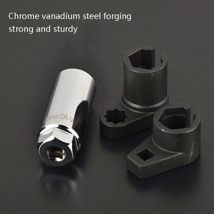 3 In 1 Manganese Steel Chrome-Plated Small Mouth Oxygen-Containing Sensor Disassemble Sleeve