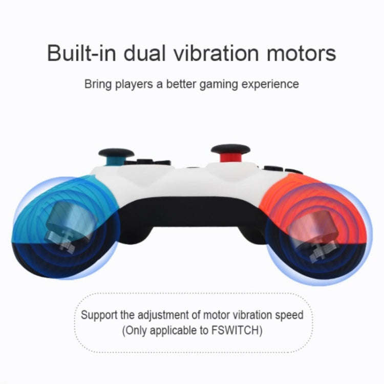 SW510 Wireless Bluetooth Controller With Vibration For Switch Pro(Red Blue)