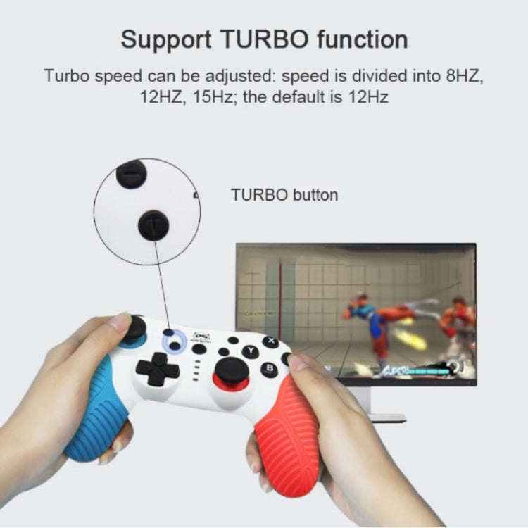 SW510 Wireless Bluetooth Controller With Vibration For Switch Pro(Red Blue)