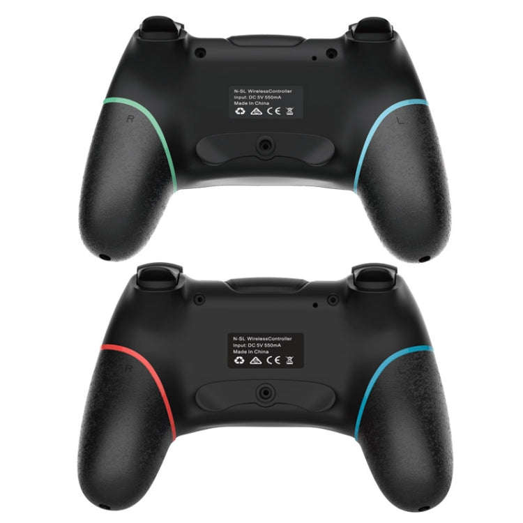 Wireless Bluetooth Gamepad With Macro Programming For Switch Pro, Product color: Left Blue Right Red