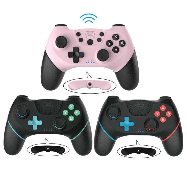 Wireless Bluetooth Gamepad With Macro Programming For Switch Pro, Product color: Left Blue Right Red