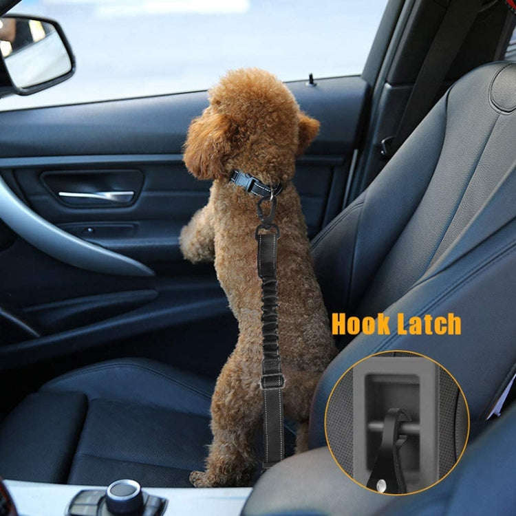 Medium Large Dog Pet Safety Rope Pet Car Seat Belt(Black)