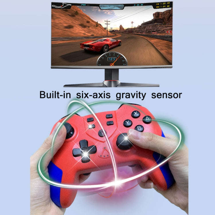 T23 Macro Programming Six-Axis Wireless Bluetooth Handle With NFC For Switch Pro(Blue Green)