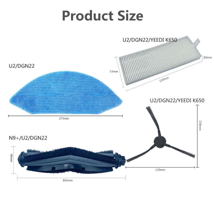2 PCS Rag Accessories For  Ecovacs Deebot U2/DGN22