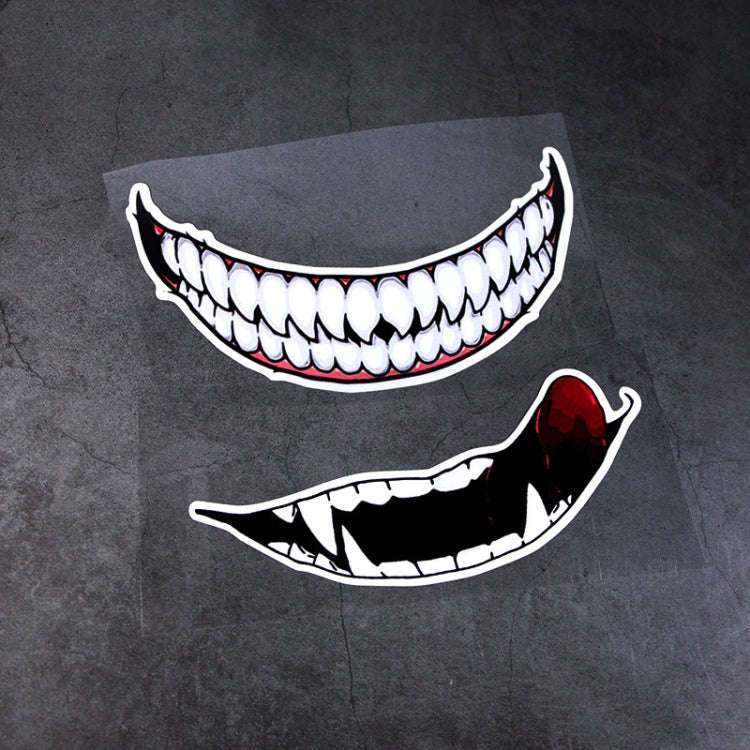 J06 Motorcycle Helmet Sticker Small Teeth